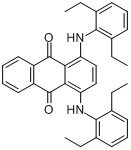 1,4-二(2,6-二乙基苯氨基)蒽醌分子式结构图