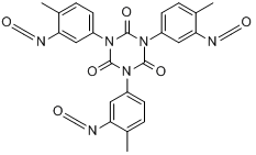 1,3,5-三(3-异氰酸根合-4-甲基苯基)-1,3,5-三嗪-2,4,6(1H,3H,5H)-三酮分子式结构图