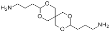 3,9-二(3-氨基丙基)-2,4,8,10-四氧杂螺[5.5]十一烷分子式结构图