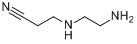 3-[(2-氨乙基)氨]基]丙烯腈分子式结构图