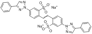 2,2'-(1,2-亚乙二基)双[5-(4-苯基-2H-1,2,3-三唑-2-基)]苯磺酸二钠盐分子式结构图