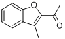 1-(3-甲基-苯并呋喃基)乙酮分子式结构图