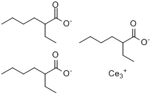2-乙基己酸铈分子式结构图