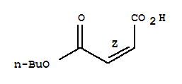 2-马来酸单丁酯与甲基乙烯基醚的聚合物;甲基乙烯基醚/马来酸的共聚物单丁基酯分子式结构图