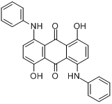 1,5-二羟基-4,8-双(苯基氨基)-9,10蒽基二酮分子式结构图