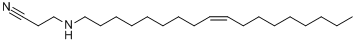 3-[(9Z)-9-十八烯基氨基]丙腈分子式结构图