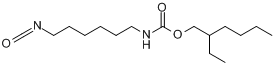 2-乙己基(6-异氰酸基己基)氨基甲酸酯分子式结构图