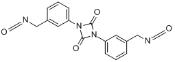 1,3-双(3-异氰酸根甲基苯基)-1,3-二氮杂环丁烷-2,4-二酮分子式结构图