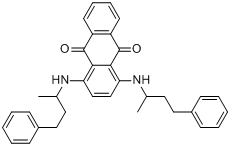 1,4-双[(1-甲基-3-苯基丙)氨基]-9,10-蒽二酮分子式结构图