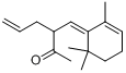 3-[(2,6,6-三甲基-2-环己烯-1-亚基)甲基]-5-己烯-2-酮分子式结构图