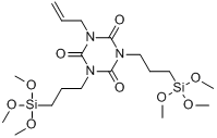 1-烯丙基-3,5-二[3-(三甲氧基硅基)丙基]-1,3,5-三嗪-2,4,6(1H,3H,5H)-三酮分子式结构图