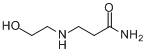 3-[(2-羟乙基)氨基]丙酰胺分子式结构图