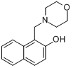 1-(4-吗啉基甲基)-2-萘酚分子式结构图