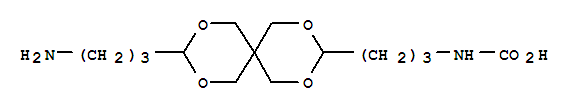 [3-[9-(3-氨丙基)-2,4,8,10-四氧杂螺[5.5]-十一烷-3-基]丙基]氨基甲酸(8CI)分子式结构图