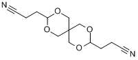 3,9-双(3-氰基乙基)-2,4,8,10-四氧杂螺[5.5]十一烷分子式结构图