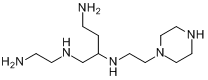1-[2-[(2-氨乙基)[2-[(2-氨乙基)氨基]乙基]氨基]乙基]哌嗪分子式结构图