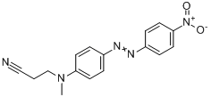 3-[甲基[4-[(4-硝苯基)偶氮]苯基]氨基]丙腈分子式结构图