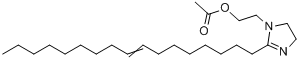 2-(8-十七烯基)-4,5-二氢-1H-咪唑-1-乙醇单乙酸酯(盐)分子式结构图