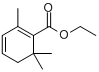 2,6,6-三甲基-1,3-环己二烯-1-羧酸乙酯分子式结构图