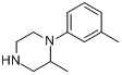 2-甲基-1-(3-甲苯基)哌嗪分子式结构图