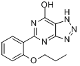 2-(2-丙氧苯基)-6-羟基-8-氮杂嘌呤;2-(2-丙氧苯基)-8-氮杂次黄嘌呤分子式结构图