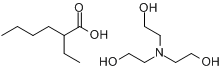 2-乙基己酸与三乙醇胺的化合物分子式结构图