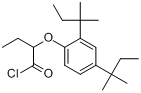 2-[2,4-双(1,1-二甲基丙基)苯氧基]丁酰氯分子式结构图