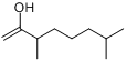 3,7-二甲基-辛烯-2-醇分子式结构图