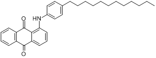 1-[(4-十二烷基苯基)氨基]-9,10-蒽二酮分子式结构图