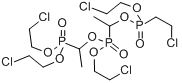 1-[[(2-氯乙氧基)(2-氯乙基次膦基)氧]乙基]膦酸-1-[双(2-氯乙氧基)次膦基]乙基-2-氯乙酯分子式结构图