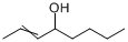 2-辛烯-4-醇分子式结构图