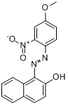 1-[(4-甲氧基-2-硝基苯基)偶氮]-2-萘酚分子式结构图