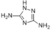 3,5-二氨基-1,2,4-三氮唑;3,5-二亚氨基四氢化三唑;3,5-二元胺-1,2,4-三唑;胍唑分子式结构图
