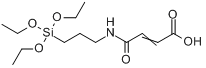 3-[3-羧基烯丙酰胺基]丙基三乙氧基硅烷分子式结构图