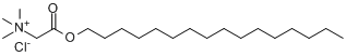 2-十六烷氧-N,N,N-三甲基-2-氧乙铵氯化物分子式结构图