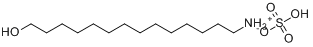 1-十四烷醇硫酸氢酯铵盐分子式结构图