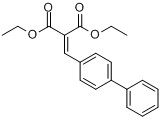 1,1'-联苯-4-基-亚甲基丙二酸二乙酯分子式结构图