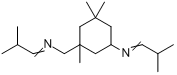 1,3,3-三甲基-N-(2-甲基亚丙基)-5-[(2-甲基亚丙基)氨基]-环己烷甲胺分子式结构图