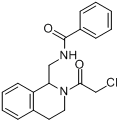 1-[(苯甲酰氨基)甲基]-2-(氯乙酰基)-1,2,3,4-四氢异喹啉;N-[(2-(氯乙酰基)-1,2,3,4-四氢异喹啉-1-基)甲基]?分子式结构图