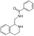 1-[(苯甲酰氨基)甲基]-1,2,3,4-四氢异喹啉;N-((1,2,3,4-四氢-1-异喹啉基)甲基)苯甲酰胺分子式结构图