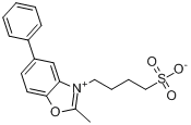 2-甲基-5-苯基-3-(4-磺酸基丁基)苯并恶唑内翁盐分子式结构图