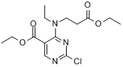 2-氯-4-[N-(2-乙氧羰基乙基)-N-乙基氨基]嘧啶-5-羧酸乙酯;2-氯-4-[N-(3-乙氧基-3-氧代丙基)-N-乙基氨基]-5-分子式结构图