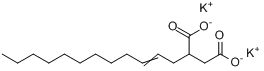 2-十二烯基-丁二酸二钾分子式结构图
