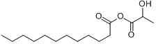2-羟基丙酸均聚物十二烷酸酯分子式结构图