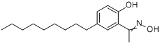 1-(2-羟基-5-壬苯基)乙酮肟分子式结构图