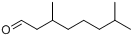 3,7-二甲基辛醛分子式结构图