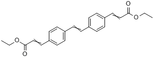 3,3'-(1,2-亚乙烯-二-4,1-亚苯基)二丙烯酸二乙酯分子式结构图