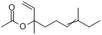 3,7-二甲基-1,6-壬二烯-3-醇醋酸酯分子式结构图