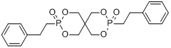 3,9-双(2-苯基乙基)-2,4,8,10-四氧杂-3,9-二磷杂螺[5.5]十一烷-3,9-二氧化物分子式结构图