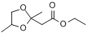2,4-二甲基-1,3-二恶烷-2-乙酸乙酯分子式结构图
